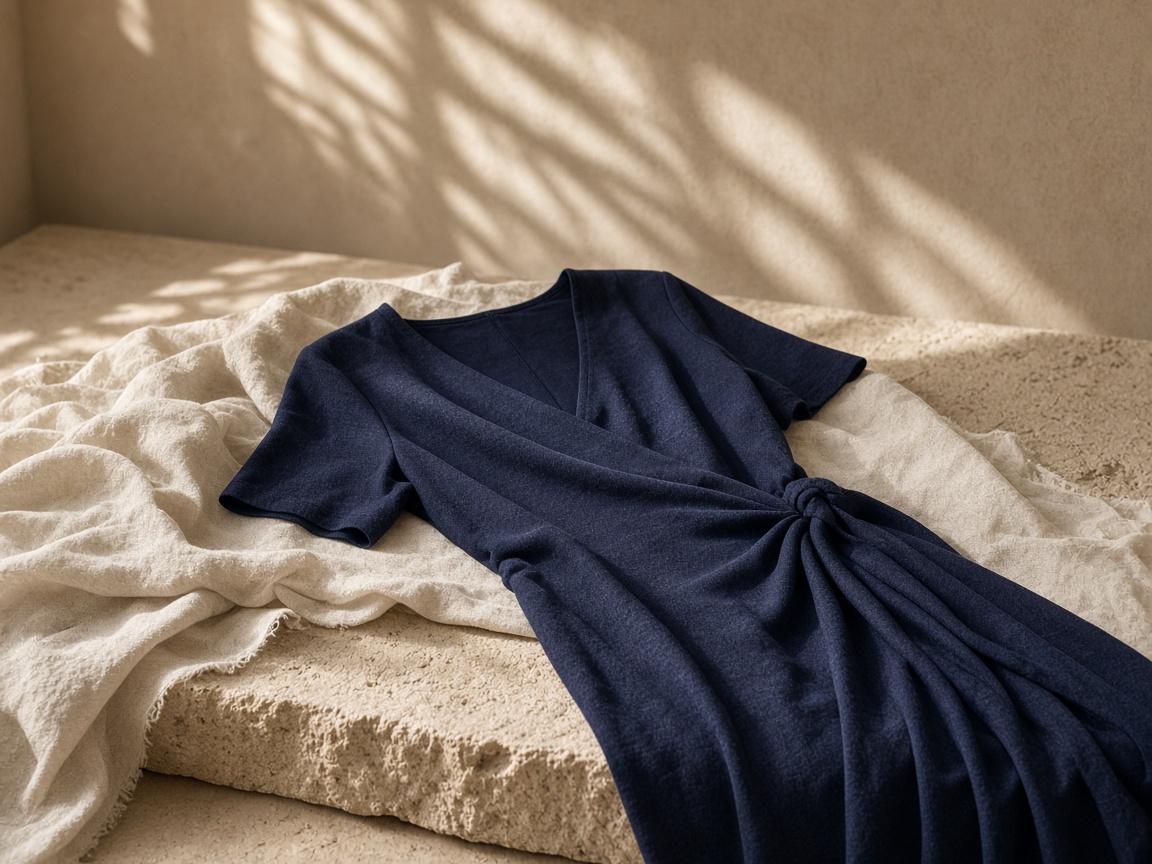 Size 16–18 navy wrap dresses